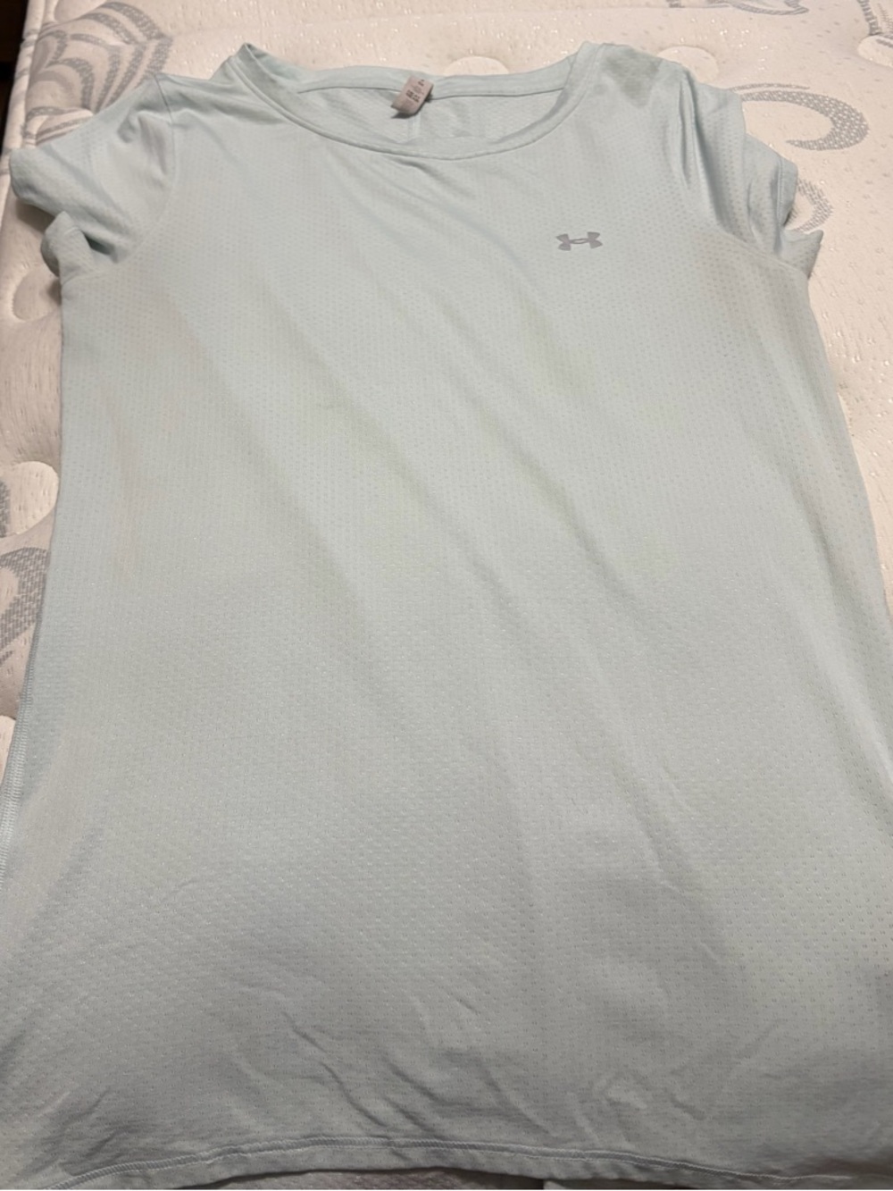 Under Armour Pale Blue HeatGear Short Sleeve Top